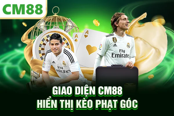 Giao diện CM88 hiển thị kèo phạt góc